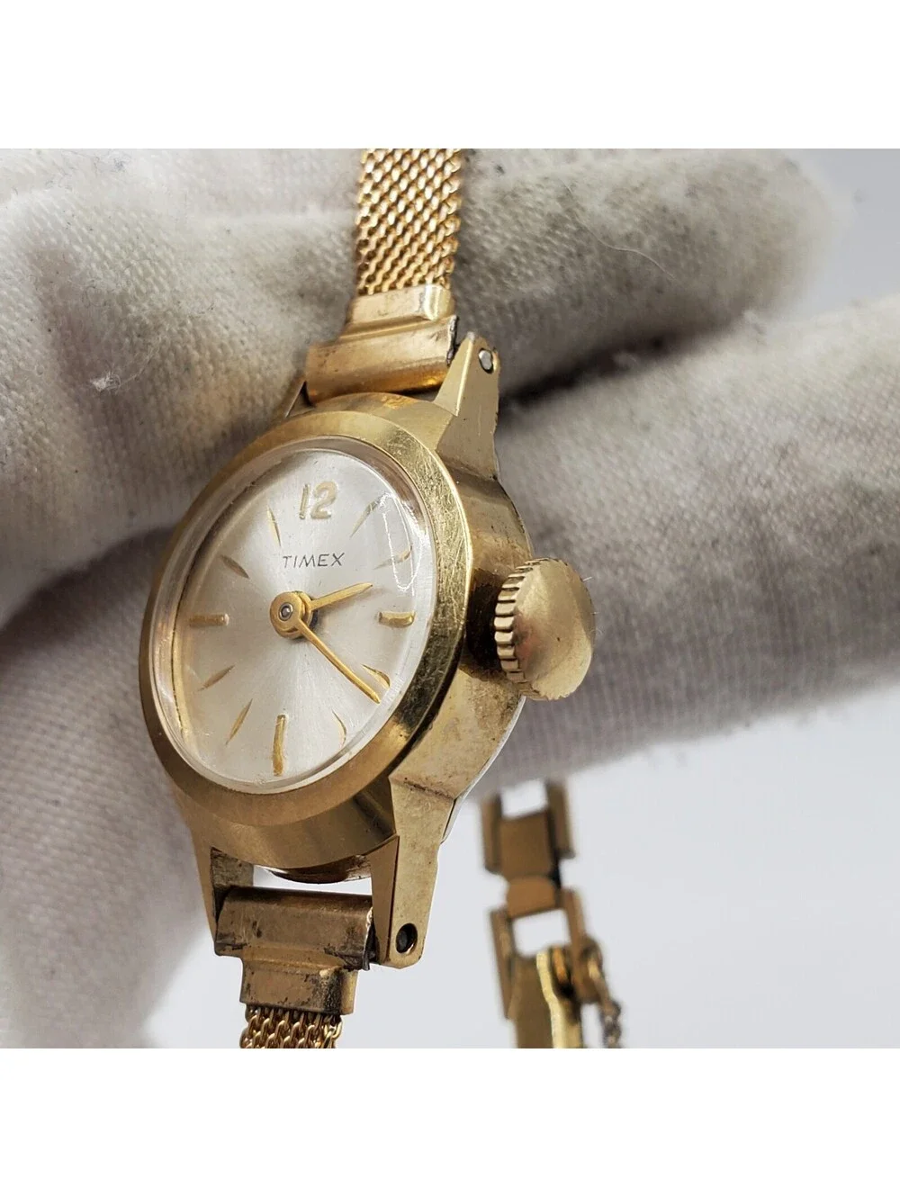 Vintage Timex Mechanical Watch 10k GF Top Watch Women For Parts Or Repair